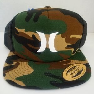 Hurley Bahama Summer Fish Trucker Hat Cap Camo